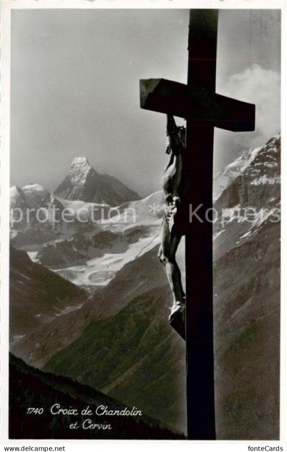 Chandolin Sierre VS Croix de Chandolin et Cervin