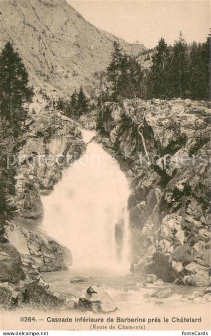Chatelard Le Saint-Maurice VS Cascade inferieure de Barberine pres le Chatelard