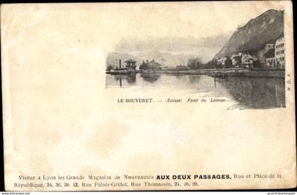 CPA Le Bouveret Port Valais Kanton Wallis, Fond du Leman