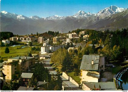 CPM Crans Montana alt m Vue vers le massif du Mt Blanche