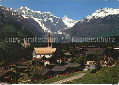 Ernen mit Wannenhorn und Finsteraarhorn