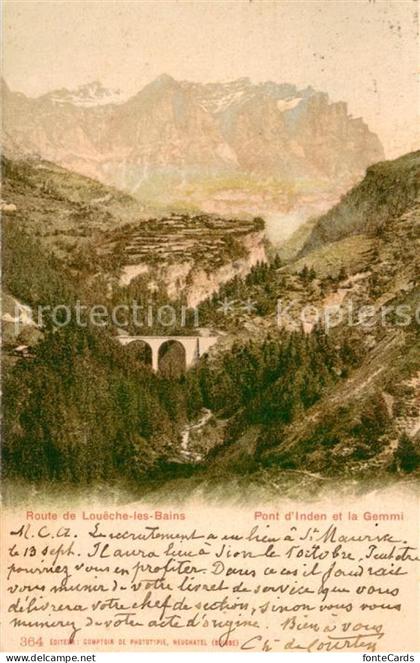 Loeche-les-Bains Pont d’Inden et la Gemmi