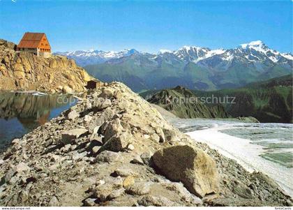 Orny Rhone VS Cabane-d Orny Massif-des-Combins Bergsee Gletscher Hochgebirge Ber