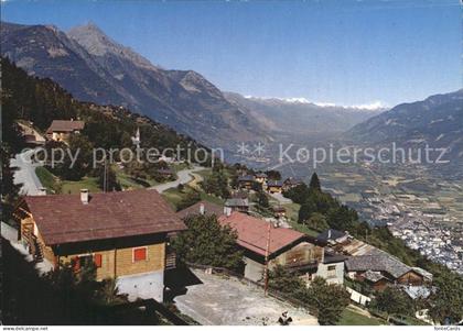 Ravoire avec la plaine du Rhone Panorama