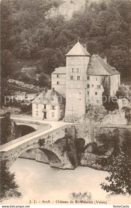 St Maurice  Valais VS Chateau de St Maurice