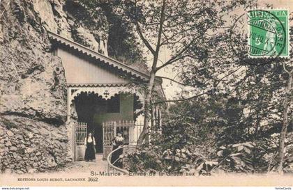 St-Maurice  Valais VS Entree de la Grotte aux Fees