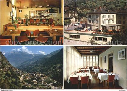 Stalden VS Hotel Burgener und Stalden Gastraeume Panorama