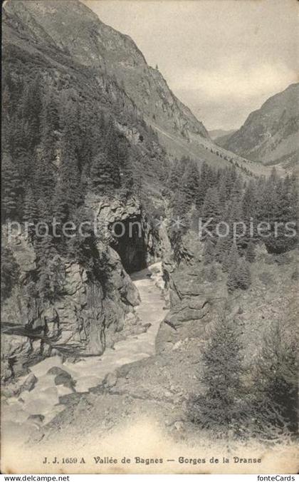 Valais Wallis Kanton Vallee de Bagnes Gorges de la Dranse