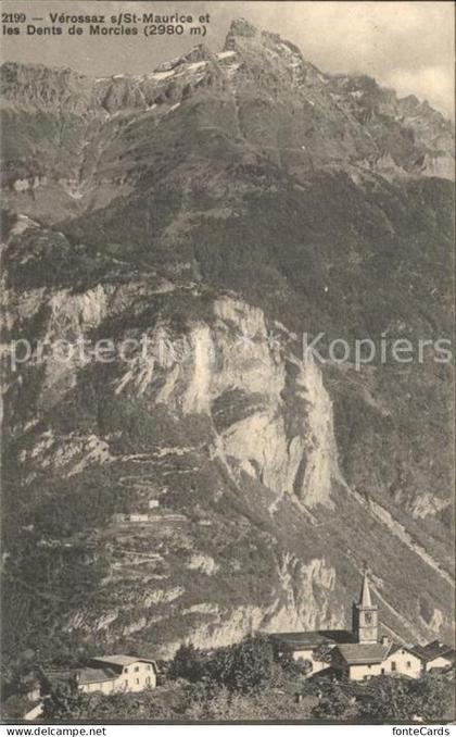 Verossaz Saint Maurice et les Dents de Morcies