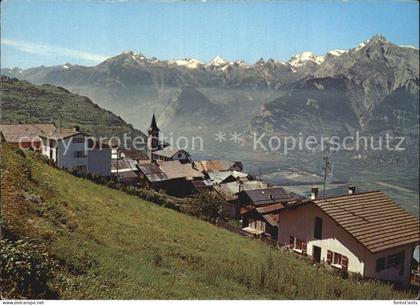 Veysonnaz Valais et la plaine du Rhone Alpen