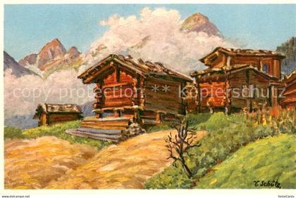 Wiler VS im Loetschental Kuenstlerkarte