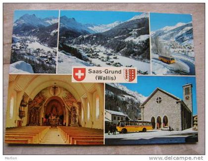 CH -Wallis -SAAS-GRUND - autobus   D89448