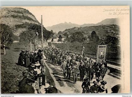 1890 St-Maurice - Festzug Musiker - 13197934