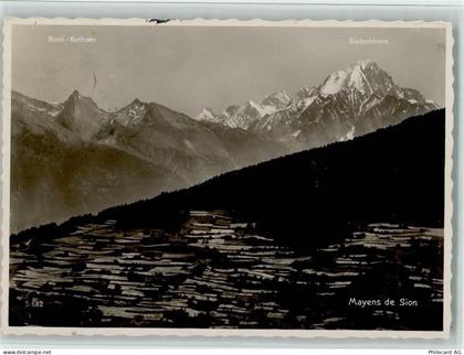 1950 Sion Sitten - Mayens de Sion Resti-Rothorn Bietschhorn - 11089099