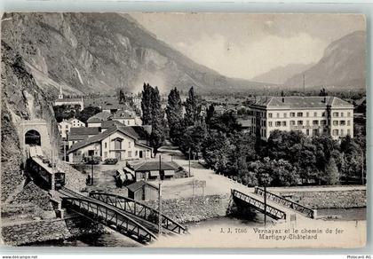 1904 Vernayaz - Le chemin de fer Martigny-Chatelard Eisenbahn - 13172887
