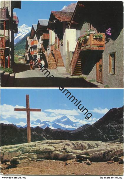 Wiler - Lötschental - Lötschenplatz - AK Grossformat - Verlag Klopfenstein Adelboden gel. 1969