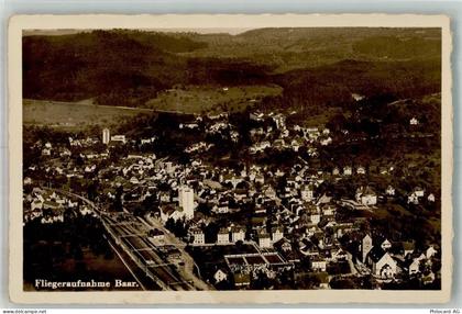 6340 Baar Foto AK Fliegeraufnahme Bahnhof - 10749740