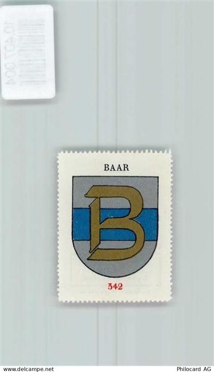6340 Baar - Vignette Wappen Kaffee Hag 1920-1940 - 10407004