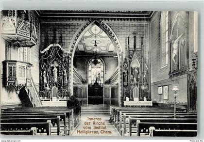 6330 Cham 1909 - Kircheninneres Institut Heiligkreuz - 39696829