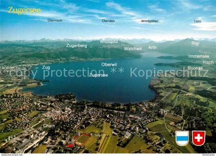 Zugersee Fliegeraufnahme