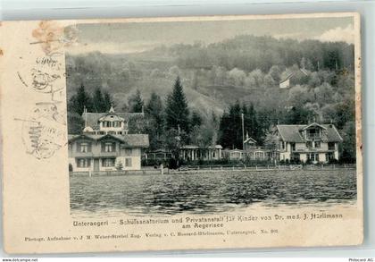 6314 Unterägeri 1902 Gebrauchsspuren Schulsanatorium und Privatanstalt f... - 10217557