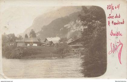 SUISSE #FG62680 ZOUG LAC DES 4 CANTONS CARTE PHOTO 1904