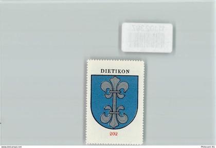 8953 Dietikon - Vignette Wappen Kaffee Hag ca 1920-1940 - 11102397