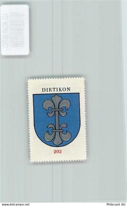 8953 Dietikon - Vignette Wappen Kaffee Hag ca 1920-1940 Lilie - 10408870