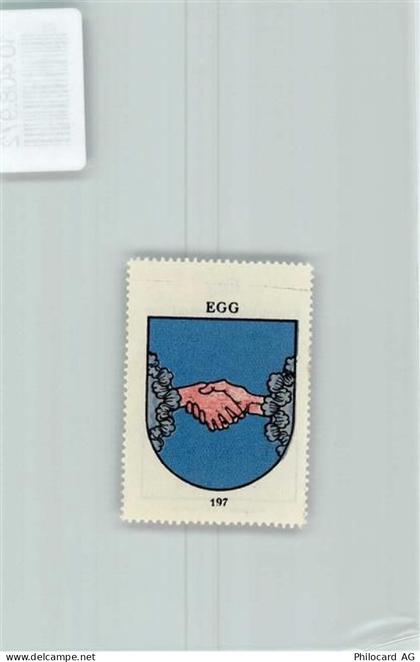 8132 Egg bei Zürich - Vignette Wappen Kaffee Hag ca 1920-1940 - 10408972