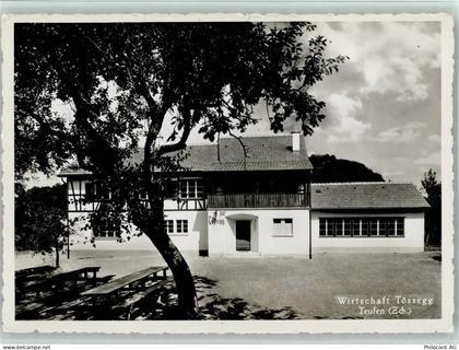8428 Teufen ZH 1939 Foto AK Wirtschaft Tössegg, sehr gute Erhaltung AK... - 13078511