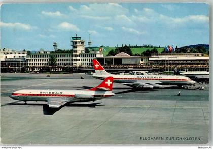 8302 Kloten Foto AK Flughafen Flugzeuge Swissair - 38071210
