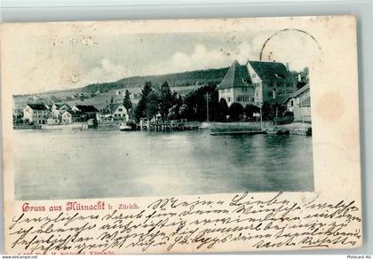 8700 Küsnacht ZH 1902 - Uferansicht des Zürichsee Bootsanlegestelle - 13095950