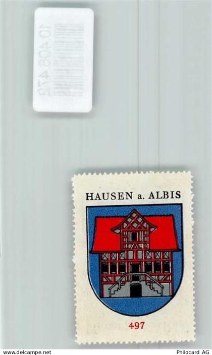 8915 Hausen am Albis - Vignette Wappen Kaffee Hag ca 1920-1940 - 10408472