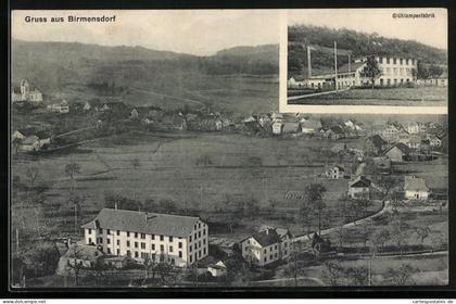 AK Birmensdorf, Glühlampenfabrik, Teilansicht