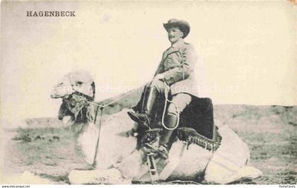 Altstetten  Zuerich ZH Hagenbeck-Schau Kamel Kamelreiter Zirkus Tierschau Cowboy