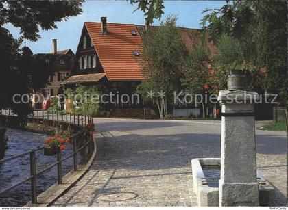 Birmensdorf Dorfbach mit H?usern an der Bachstrasse