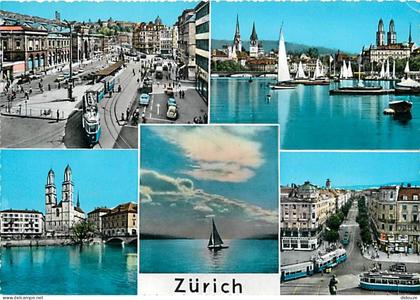 Carte Postale - Suisse - ZH Zurich - Zurich - Multivues - Tramway - Automobiles - CPM - Carte Neuve - Voir Scans Recto-V
