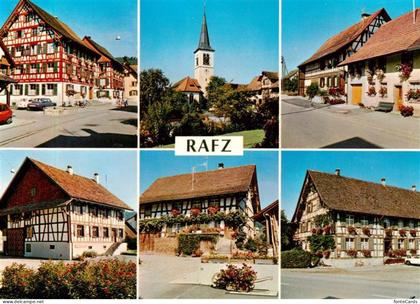 Rafz ZH Teilansichten Kirche Fachwerkhaeuser