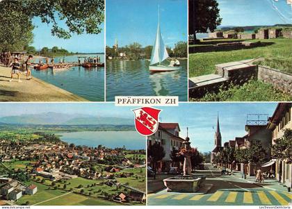 [-20%] SUISSE - Pfaffikon ZH - multi-vues de différents endroits à Pfaffikon - animé - Carte Postale