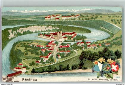 8462 Rheinau 1912 Foto AK Kloster-Rheinau Rheinschleife - 14021507