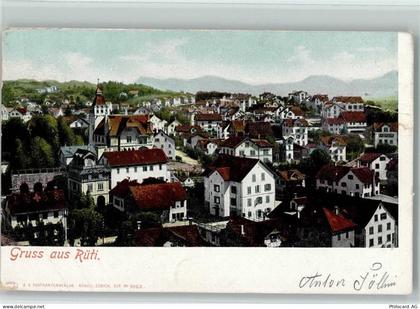 8630 Rüti ZH Lithographie 1902 - 13112493