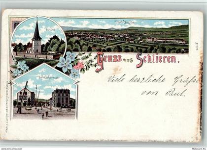 8952 Schlieren 1906 BOAKC Bahnhofstrasse Lithographie - 13700452