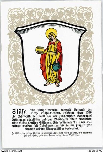 8712 Stäfa - Serie Züricher Gemeindewappen No. 66 AKU2 - 50699560