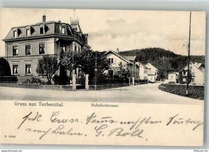 8488 Turbenthal 1907 Foto AK Bahnhofstrasse - 13585919