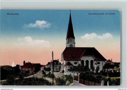 8304 Wallisellen - Rosenbergstraße mit Kirche - 13100344