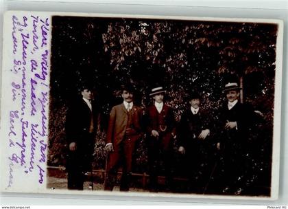 8000 Zürich 1905 Foto AK Gruppenfoto Männer Ort lt. Stempel - 39700050
