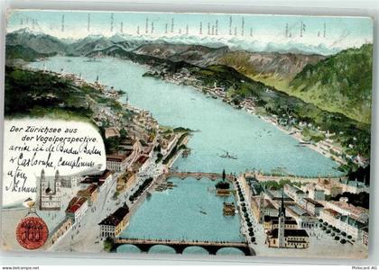 Zürichsee 1902 - Vogelschau - 39407248