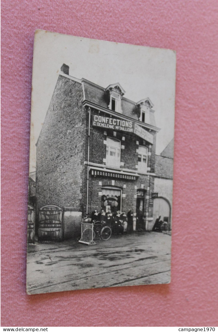 SUPER RARE !! CPA - HOTTON - MAGASIN DE CONFECTIONS DEMELENNE