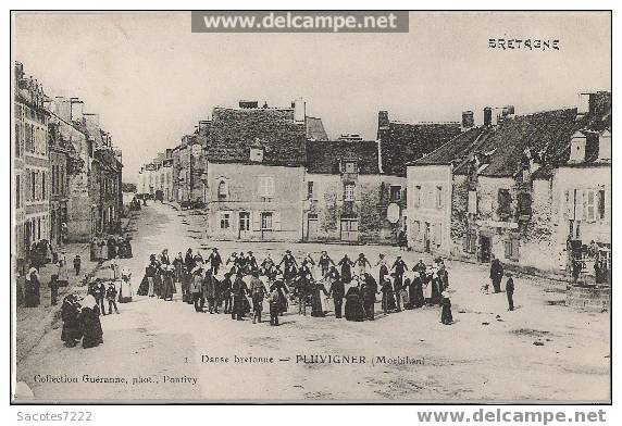 SUPERBE CARTE PLUVIGNER - DANSE BRETONNE