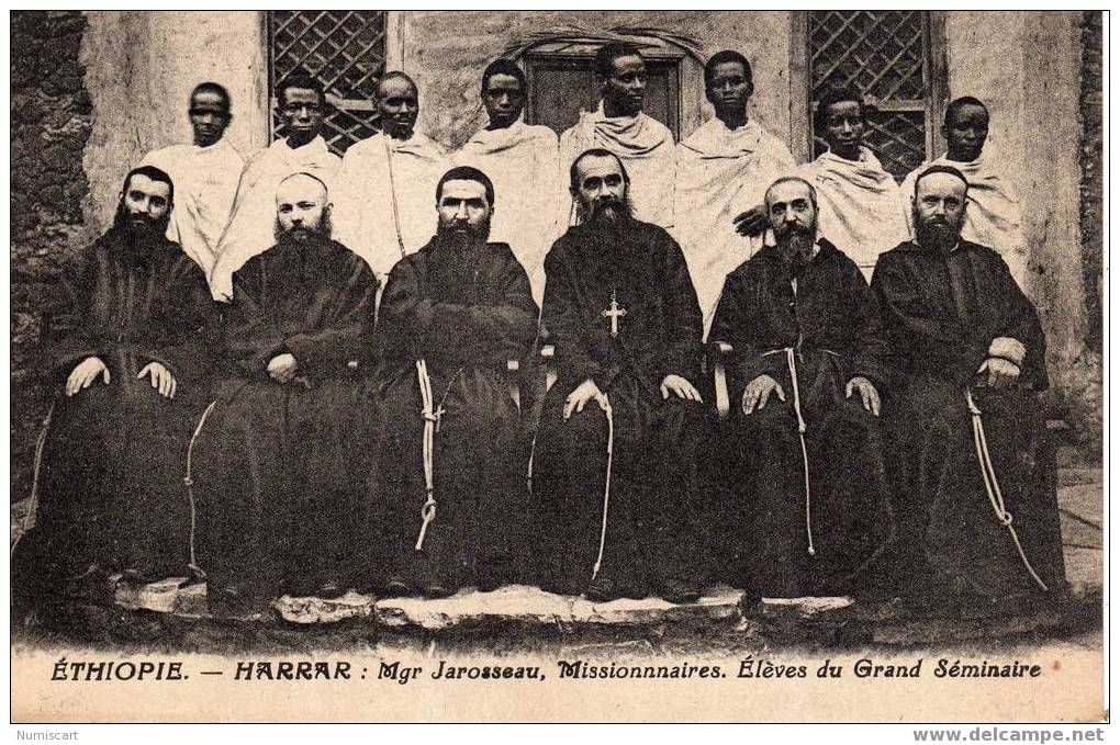 SUPERBE CPA...D ETIOPIE....TRES ..ANIMEE...MISSIONNAIRES